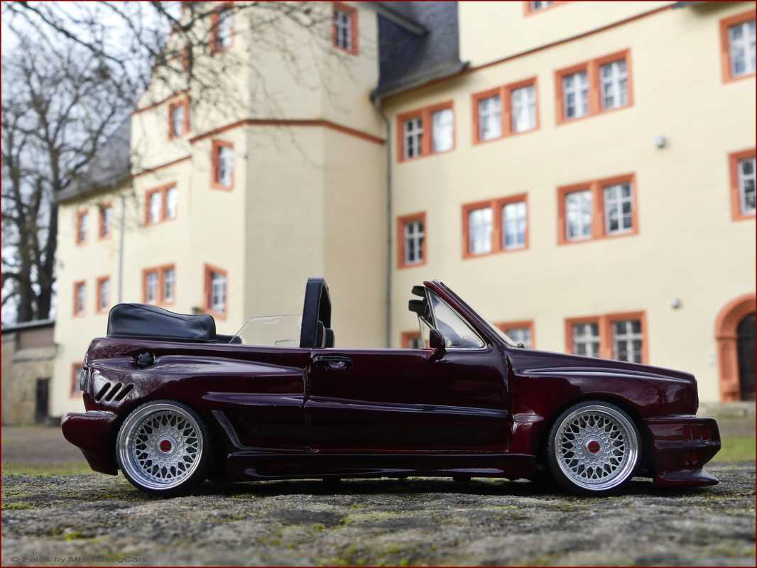1:18 VW Golf 1 MK1 GTI Cabrio - RIEGER GTO CANDY FRED EDITION inkl OVP